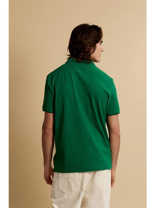 Polo uomo manica corta in piquet stretch Iconic - Yeshayahu LA MARTINA | MCP320PK001/03049